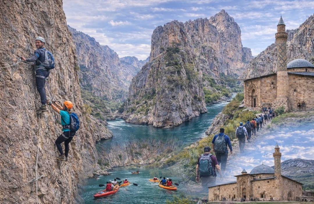 ERZİNCAN KEMALİYE VİA FERRATA TIRMANIŞI, DİVRİĞİ, KARANLIK KANYON KANO VE DOĞA YÜRÜYÜŞLERİ - Doğa Sporları Etkinliği
